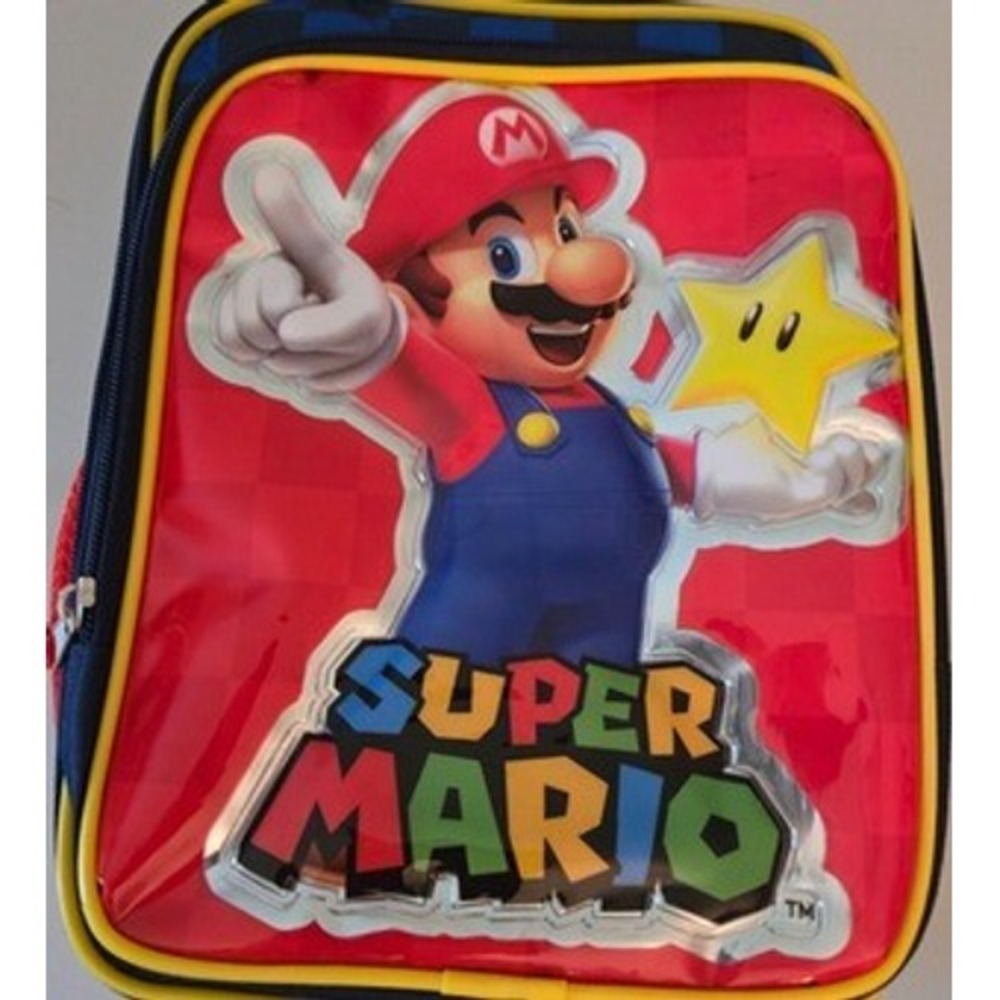 Nintendo Lunch Bag Red Super Mario Insulated Dual Compartment Polyester